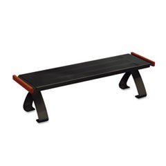 Rolodex Distinctions Off-Desk Shelf, 25 x 7 x 6 5/8, Black/Rich Cherry ROL1813858