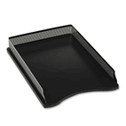 Rolodex Distinctions Self-Stacking Desk Tray, Metal, Black ROLE22615