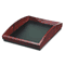 Rolodex Executive Woodline II Front Loading Single Letter Desk Tray, Wood, Mahogany ROL19200