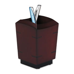 Rolodex Executive Woodline II Pencil Cup, 3 1/4 x 3 1/4 x 4 5/8, Mahogany ROL19230