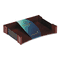 Rolodex Letter Tray, Leather/Wood, Mahogany ROL81759