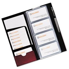 Rolodex Low Profile Business Card Book, 96 Card Capacity, Rose ROL76651