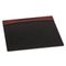 Rolodex Mahogany Wood and Black Faux Leather Desk Pad, 23 7/8 x 19 7/8 x 11/16 ROL81769