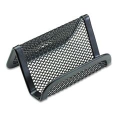 Rolodex Mesh Business Card Holder, Capacity 50 2 1/4 x 4 Cards, Black ROL22251ELD