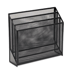 Rolodex Mesh Three-Tier Organizer, 12 3/4 x 3 1/2 x 11 1/2, Black ROL22347ELD