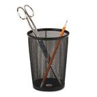 Rolodex Nestable Jumbo Wire Mesh Pencil Cup, 4 3/8 dia. x 5 1/8, Black ROL62557