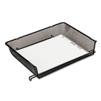 Rolodex Nestable Mesh Stacking Side Load Letter Tray, Wire, Black ROL62555