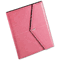 Rolodex Pad Folio, Faux Leather, Snap Close, Letter Size Pad, Resilient Pink ROL1734454