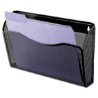 Rolodex Single Pocket Wire Mesh Wall File, Letter, Black ROL21931