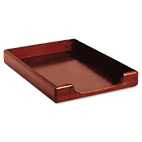 Rolodex Wood Tones Legal Desk Tray, Wood, Mahogany ROL23360