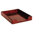 Rolodex Wood Tones Letter Desk Tray, Wood, Mahogany ROL23350