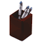 Rolodex Wood Tones Pencil Cup, Mahogany ROL23380