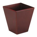 Rolodex Wood Tones Wastebasket, Trapezoidal, Wood, Mahogany ROL99200
