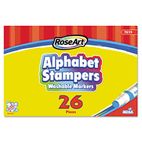 RoseArt Alphabet Stampers Washable Markers, 26 Lettered Markers A-Z, 26/Set RAI7019VA24