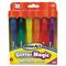 RoseArt Glitter Magic Markers, Washable, Assorted Colors, 6/Set RAI3485YA24