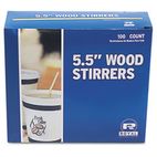 Royal Paper Wood Coffee Stirrers, 5-1/2" Long, Woodgrain, 1000 Stirrers/Box RPPR810