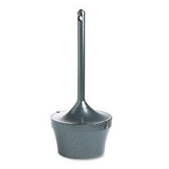 Rubbermaid Commercial Aladdin Smokers' Station, Round, Steel, 4.5 gal, Charcoal RCPR1639EHGR