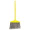 Rubbermaid Commercial Angled Large Broom, Poly Bristles, 46-7/8" Metal Handle, Yellow/Gray RCP637500GY