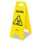 Rubbermaid Commercial Caution Wet Floor Floor Sign, Plastic, 11 x 1-1/2 x 26, Bright Yellow RCP611200YW