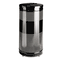 Rubbermaid Commercial Classics Perforated Open Top Receptacle, Round, Steel, 25 gal, Black RCPS3ETBK