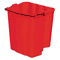 Rubbermaid Commercial Dirty Water Bucket for Wavebrake Bucket/Wringer, 18-Quart, Red RCP9C74RED