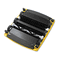 Rubbermaid Commercial Dual Action Sweeper, Boar/Nylon Bristles, 42" Steel/Plastic Handle, Black/Yellow RCP421388BLA