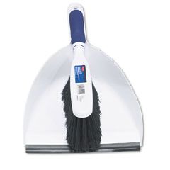 Rubbermaid Commercial Duster Brush w/Plastic Dustpan, White RCP6C0100