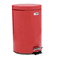 Rubbermaid Commercial Economical Step Can, Round, Steel, 3 1/2 gal, Red RCPMST35ERD
