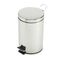 Rubbermaid Commercial Economical Step Can, Round, Steel, 3 1/2 gal, Stainless Steel RCPMST35SSPL