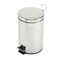 Rubbermaid Commercial Economical Step Can, Round, Steel, 3 1/2 gal, Stainless Steel RCPMST35SSPL