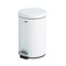 Rubbermaid Commercial Economical Step Can, Round, Steel, 3 1/2 gal, White RCPMST35EPLWH