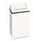 Rubbermaid Commercial Fire-Safe Swing Top Receptacle, Square, Steel, 40 gal, White RCPT1940ERBWH