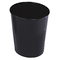 Rubbermaid Commercial Fire-Safe Wastebasket, Round, Steel, 6 1/2 gal, Black RCPWB26BK