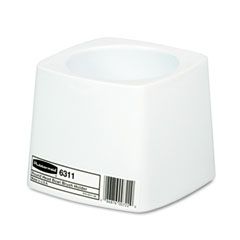 Rubbermaid Commercial Holder for Toilet Bowl Brush, White Plastic RCP631100WE