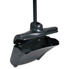 Rubbermaid Commercial Lobby Pro Upright Dust Pan, w/Cover, 12 1/2"W, Plastic Pan/Metal Handle, Black RCP253200BLA