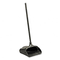 Rubbermaid Commercial Lobby Pro Upright Dustpan, w/wheels, 12 1/2 W, Polypropylene w/Vinyl Coat, Black RCP253100BK