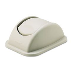 Rubbermaid Commercial Rectangular Free-Swinging Plastic Lids, Beige RCP306600BG