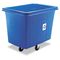 Rubbermaid Commercial Recycling Cube Truck, Rectangular, Polyethylene, 500-lb cap, Blue RCP461673BE