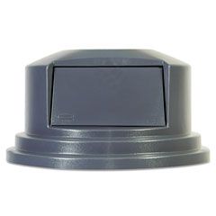 Rubbermaid Commercial Round Brute Dome Top Lid for 55 gal Waste Containers, 27 1/4" Diameter, Gray RCP265788GY