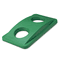 Rubbermaid Commercial Slim Jim Bottle & Can Recycling Top, 20 3/8 x 11 3/8 x 2 3/4, Green RCP269288GN