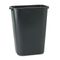 Rubbermaid Commercial Soft Molded Plastic Wastebasket, Rectangular, 10 1/4 gal, Black RCP295700BK