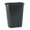 Rubbermaid Commercial Soft Molded Plastic Wastebasket, Rectangular, 10 1/4 gal, Black RCP295700BK