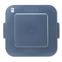 Rubbermaid Commercial Square Brute Lid, 26 x 24 x 2 1/5", Gray RCP353900GY