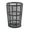 Rubbermaid Commercial Steel Street Basket Waste Receptacle, Round, Steel, 48 gal, Black RCPSBR52EBK