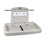 Rubbermaid Commercial Sturdy Station 2 Baby Changing Table, Platinum RCP781888
