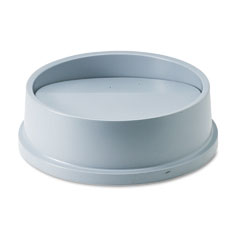 Rubbermaid Commercial Swing Top Lid for Round Waste Container, Plastic, Gray RCP267200GY