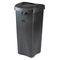 Rubbermaid Commercial Swing Top Lid for Untouchable Recycling Center, 16" Square, Black RCP268988BK