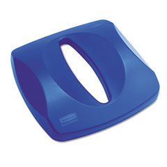 Rubbermaid Commercial Untouchable Recycling Tops, 16 x 3 1/4, Blue RCP269000BE