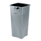 Rubbermaid Commercial Untouchable Square Container, 23 Gallon, Gray RCP356988GY