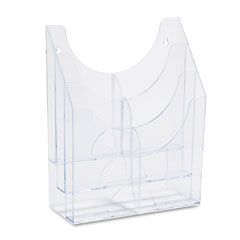 Rubbermaid Optimizers Multipurpose Six-Pocket Organizer, 9-1/2w x 4d x 12h, Clear RUB66040ROS